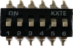 SM DS DA5 06P-HK2-T - Schmid-M SM DS DA5-02P-LK1-T  DIP Switch, SMD, nzk profil, dlouh pka, 02P, s ochrannou foli, balen tuba 28ks